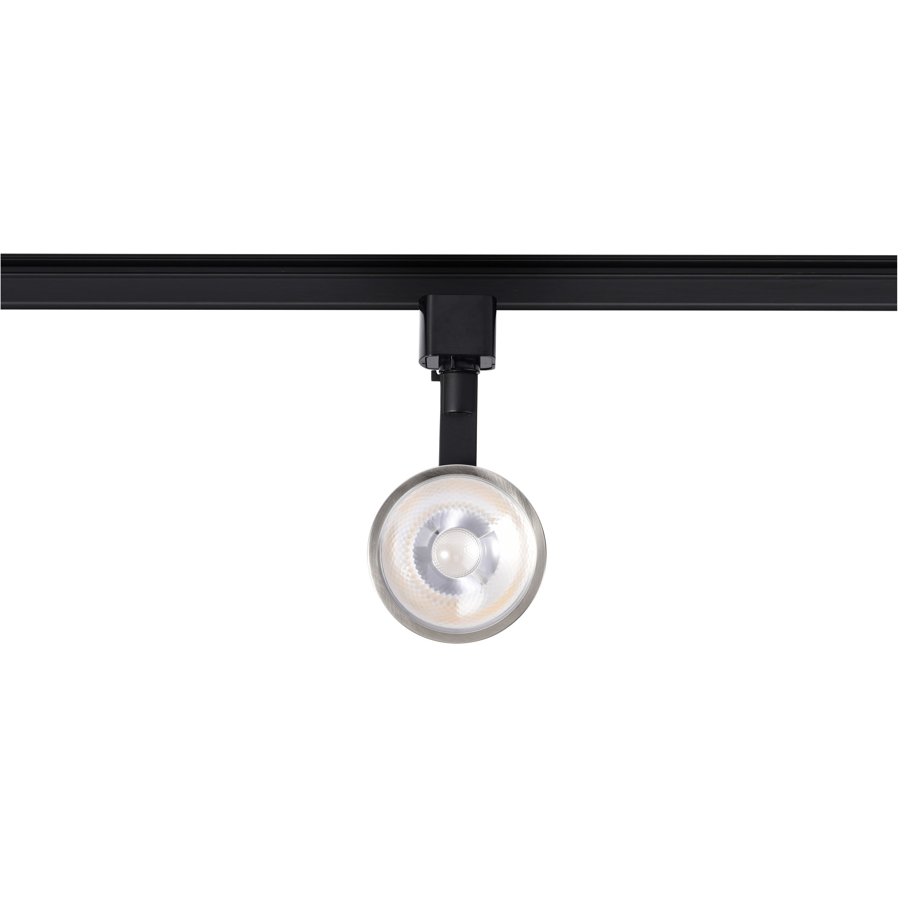 Brentwood 1 Light 120 Matte Black and Brushed Nickel Track Lighting Ceiling Light