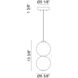 Dango LED 6.38 inch Oxidized Black Pendant Ceiling Light