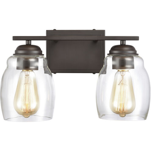 Calistoga 2 Light 14 inch Oil Rubbed Bronze Vanity Light Wall Light