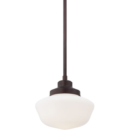 ML 1 Light 12 inch Brushed Bronze Pendant Ceiling Light