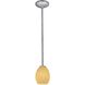 Brandy FireBird 1 Light 6 inch Brushed Steel Pendant Ceiling Light in White Firebird, Rod 