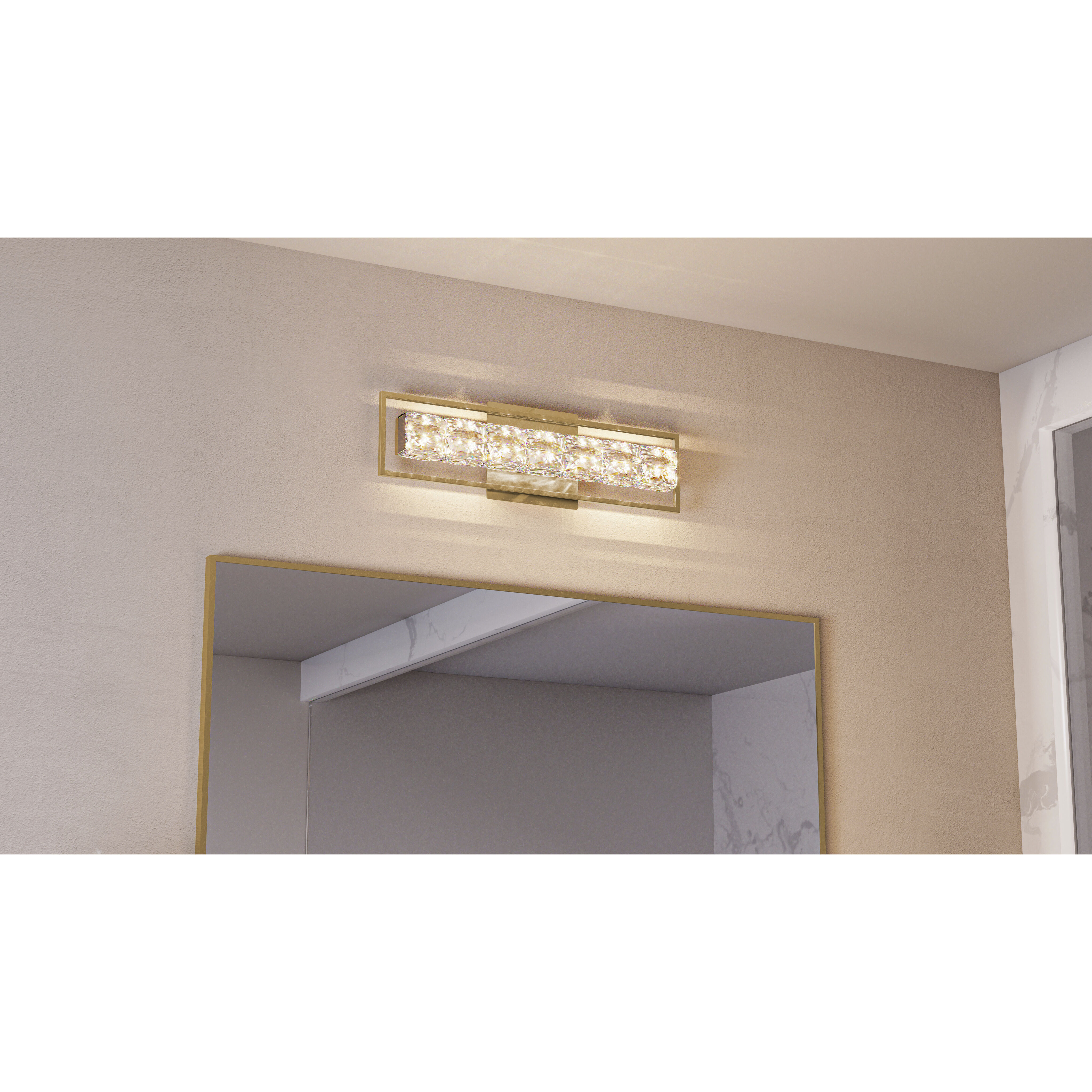 Dazzle LED 24 inch Soft Gold Bath Light Wall Light, Medium