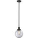 Franklin Restoration Beacon 1 Light 8 inch Oil Rubbed Bronze Mini Pendant Ceiling Light in Incandescent, Clear, Franklin Restoration