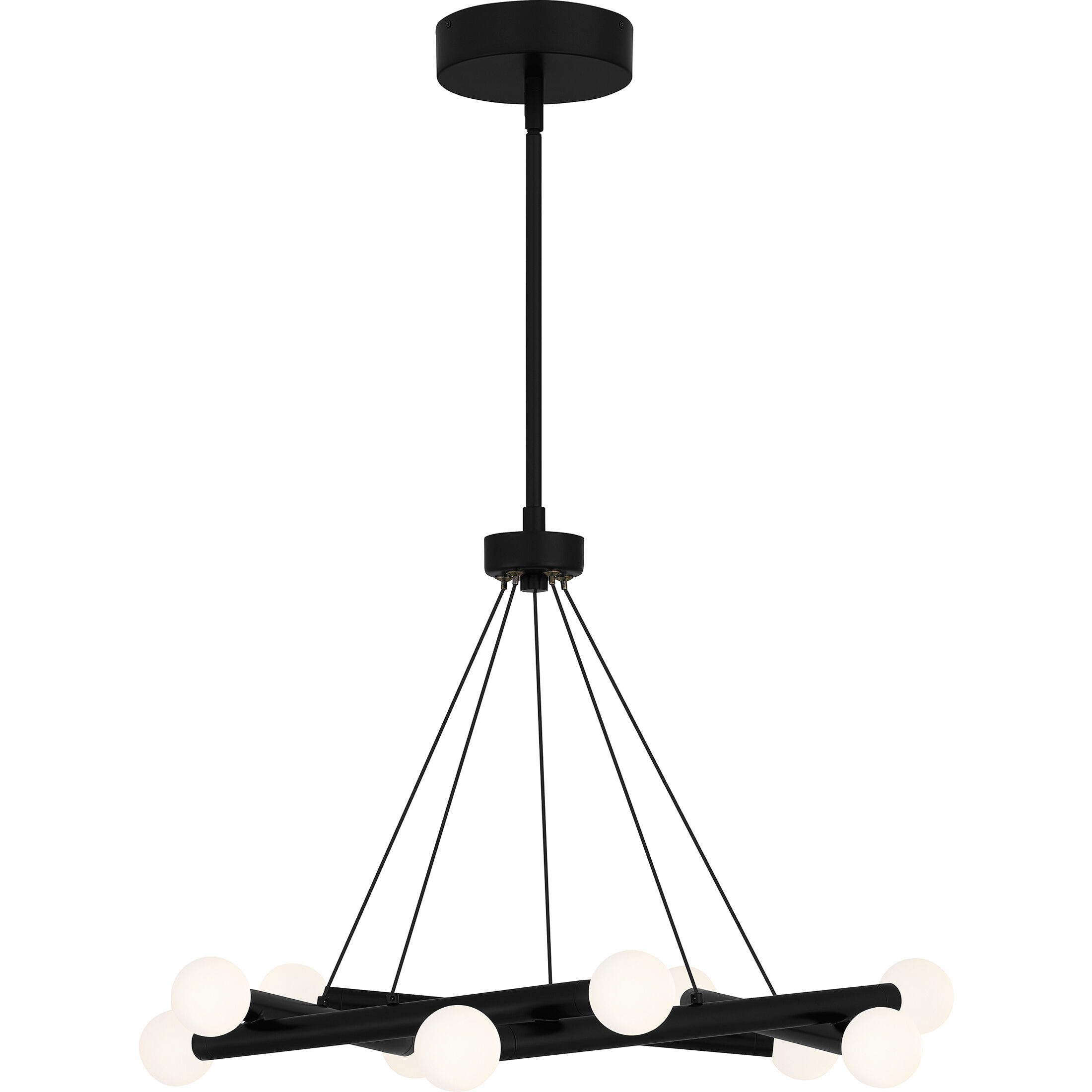 Cyprus LED 25 inch Matte Black Chandelier Ceiling Light