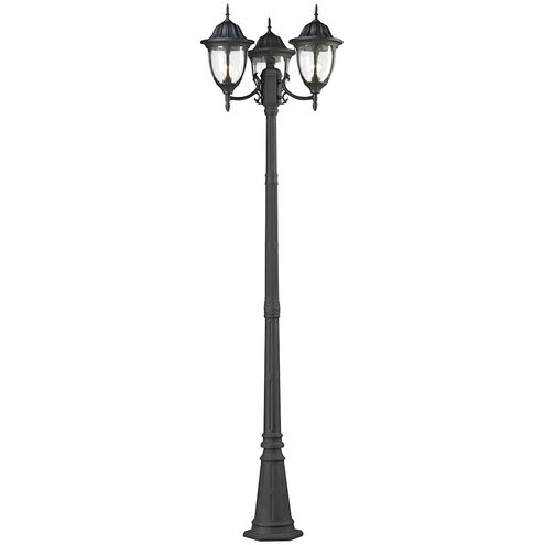 Outdoor Essentials 3 Light 91 inch Charcoal Outdoor Post Light