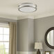 Linear LED 14 inch Satin Nickel Flush Mount Ceiling Light