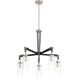 Pullman Junction 5 Light 28 inch Coal / Brushed Nickel Chandelier Ceiling Light