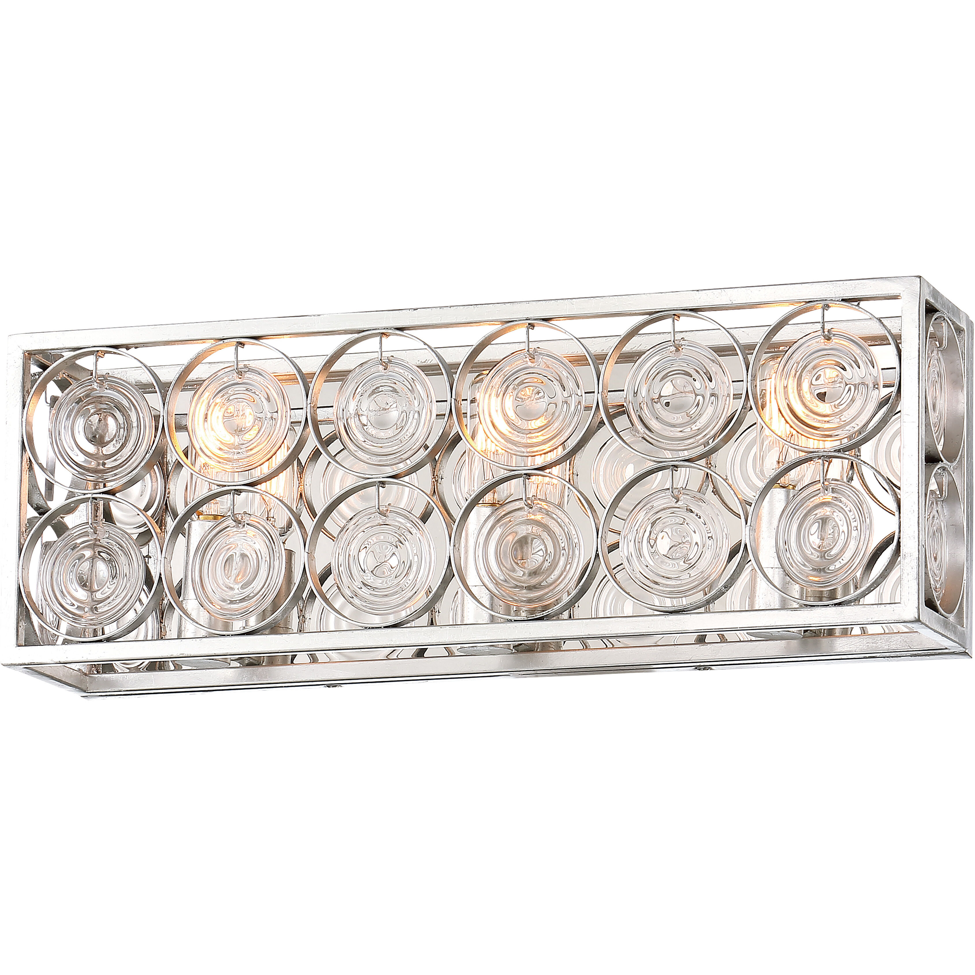 Culture Chic 3 Light 18.75 inch Catalina Silver Bath Light Wall Light