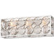 Culture Chic 3 Light 18.75 inch Catalina Silver Bath Light Wall Light