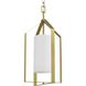 Vertex 1 Light 12 inch Brushed Gold Foyer Light Ceiling Light