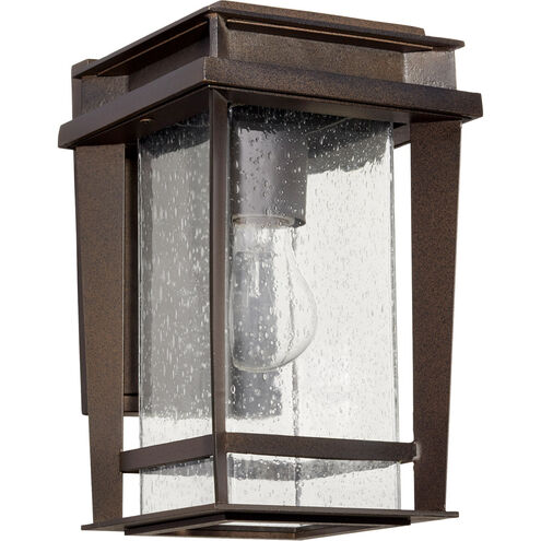 Easton 1 Light 12 inch Oiled Bronze Outdoor Wall Lantern, Quorum Home