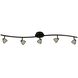 Serpentine 5 Light 120V Dark Bronze Rail Fixture Ceiling Light