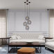 Geometric 1 Light 8 inch Bronze Mini Pendant Ceiling Light