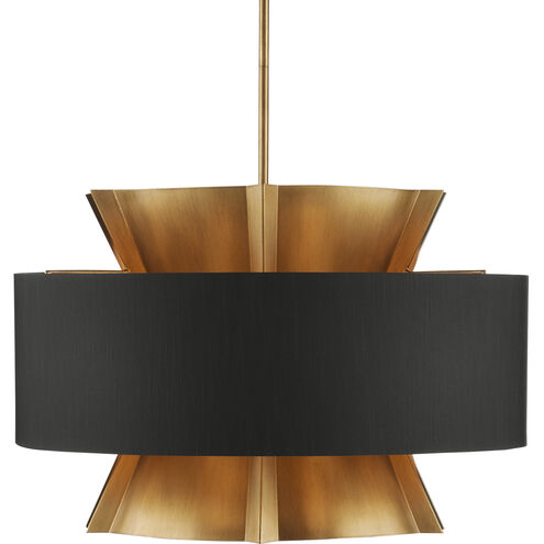 Oxenwood 6 Light 24 inch Brass Chandelier Ceiling Light
