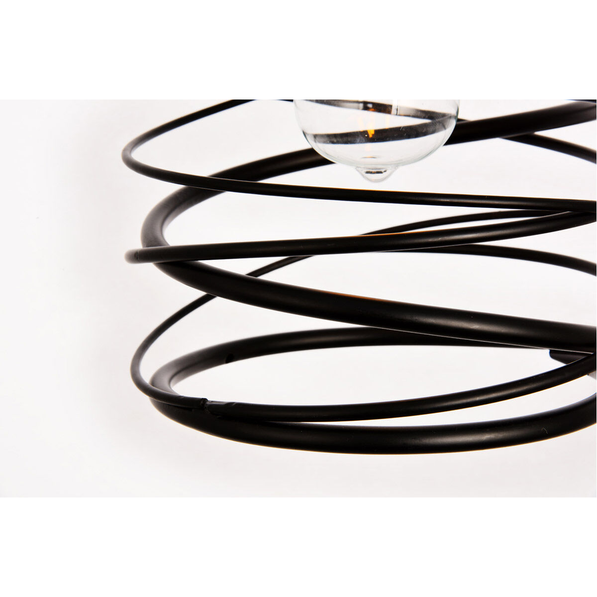 Hopper 1 Light 8 inch Black Pendant Ceiling Light