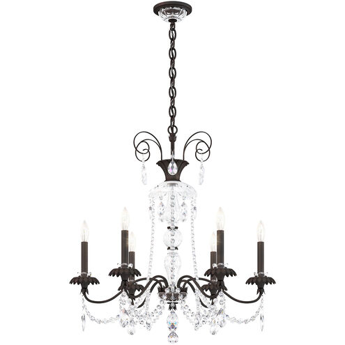 Helenia 6 Light 28 inch Black Chandelier Ceiling Light, Adjustable Height