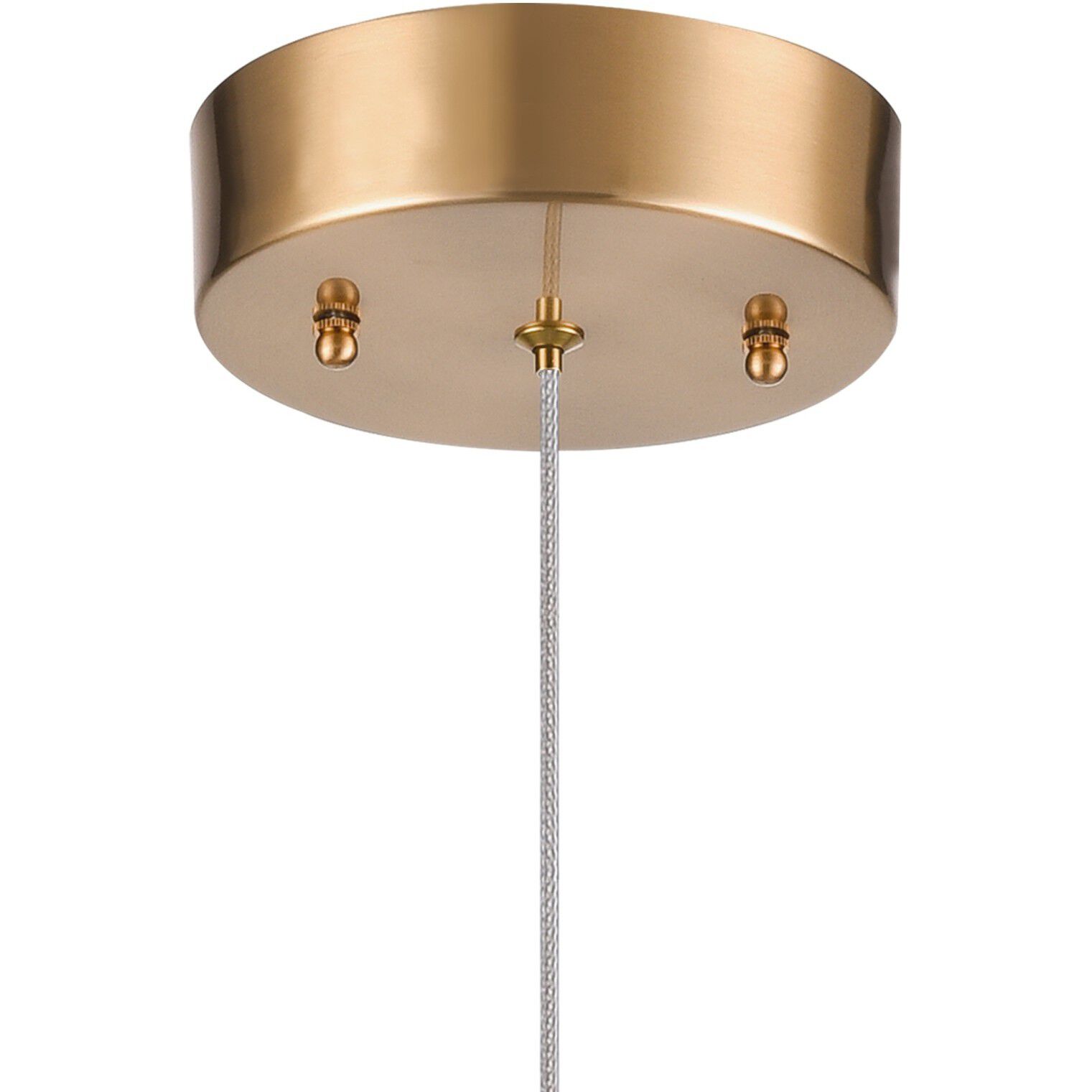 Aurora LED 6 inch Natural Brass Pendant Ceiling Light