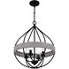 Tansy 4 Light 19.5 inch Matte Black Pendant Ceiling Light