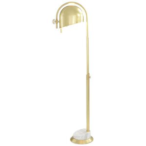 Industrial Modern 59.75 inch Natural Brass Floor Lamp Portable Light