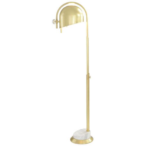 Industrial Modern 59.75 inch Natural Brass Floor Lamp Portable Light