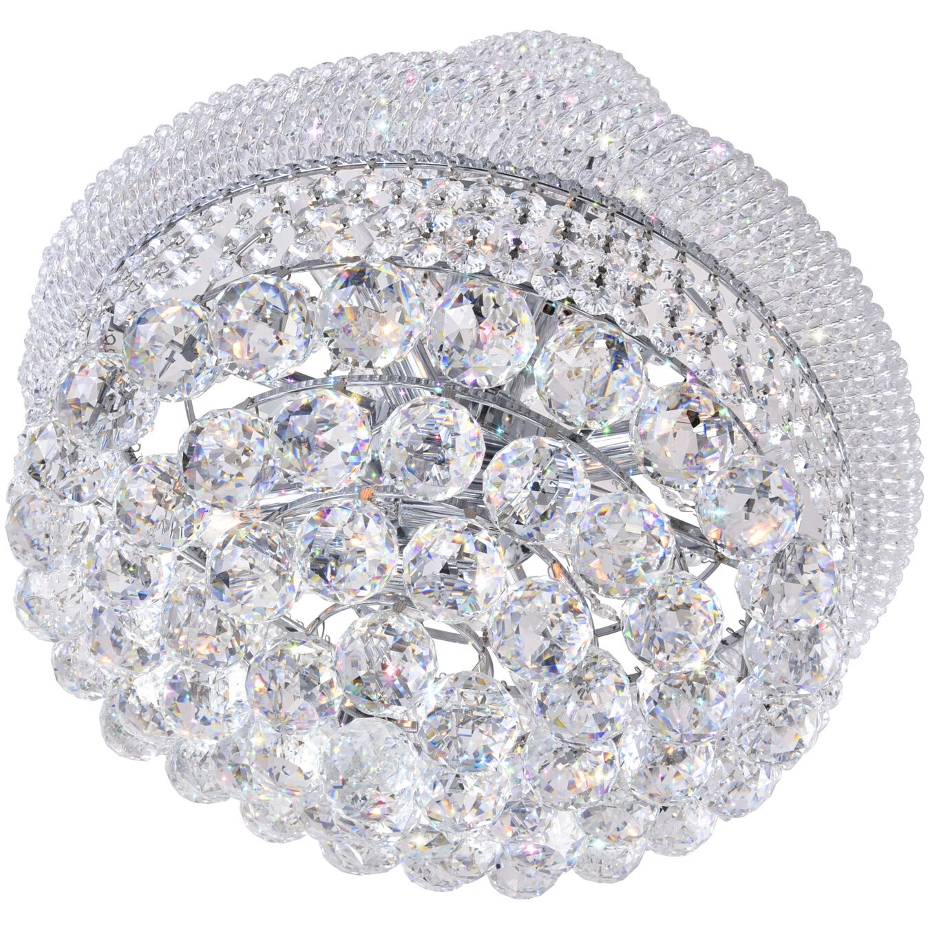 Empire 8 Light 18 inch Chrome Down Chandelier Ceiling Light