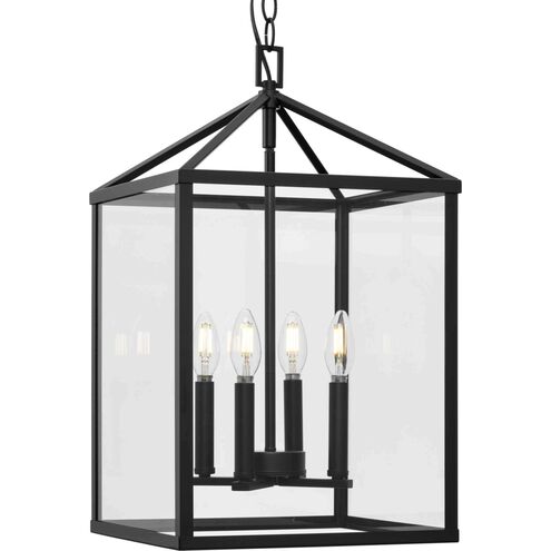 Hillcrest 4 Light 13 inch Matte Black Foyer Light Ceiling Light