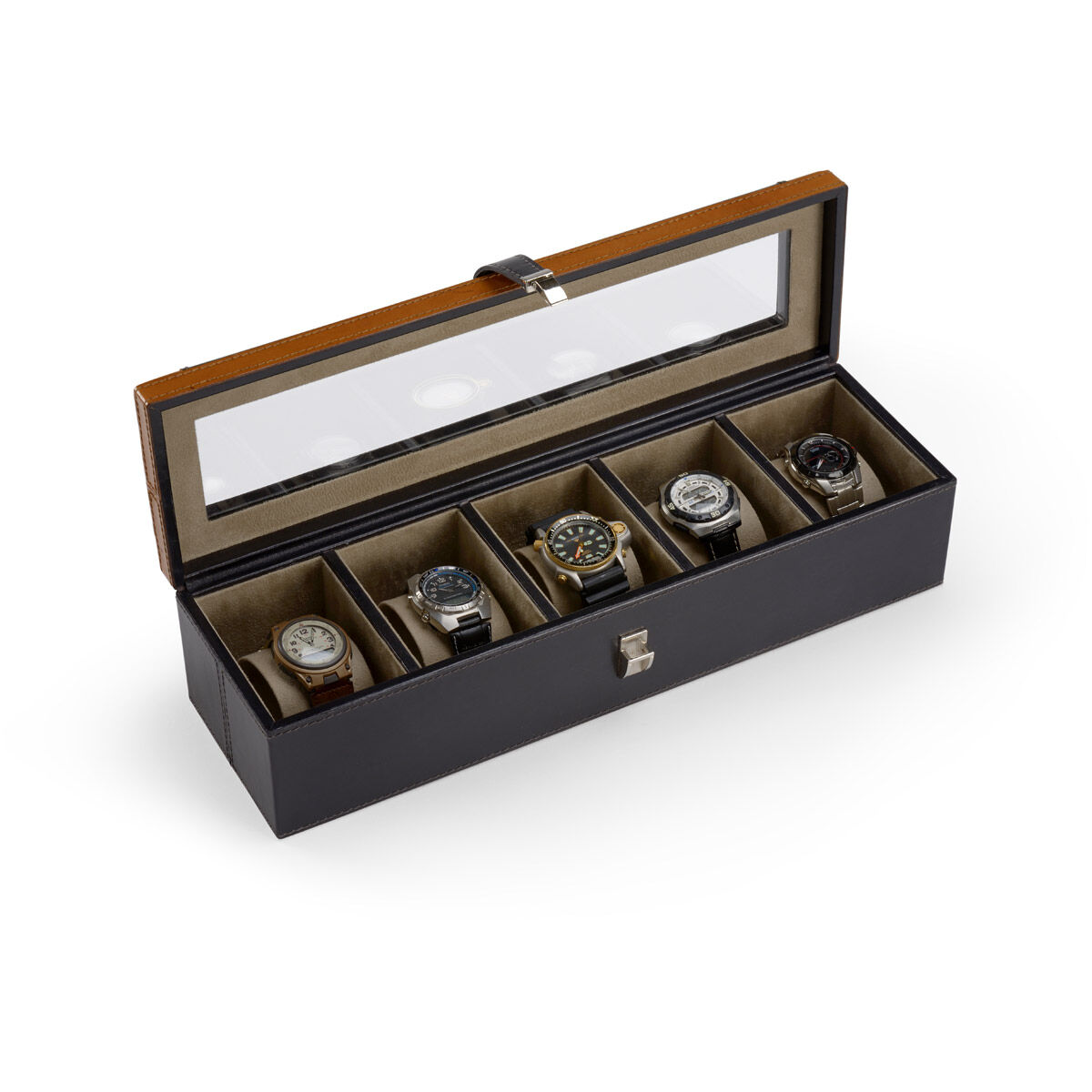 Wildwood 16 inch Black/Golden/Clear/Nickel Box