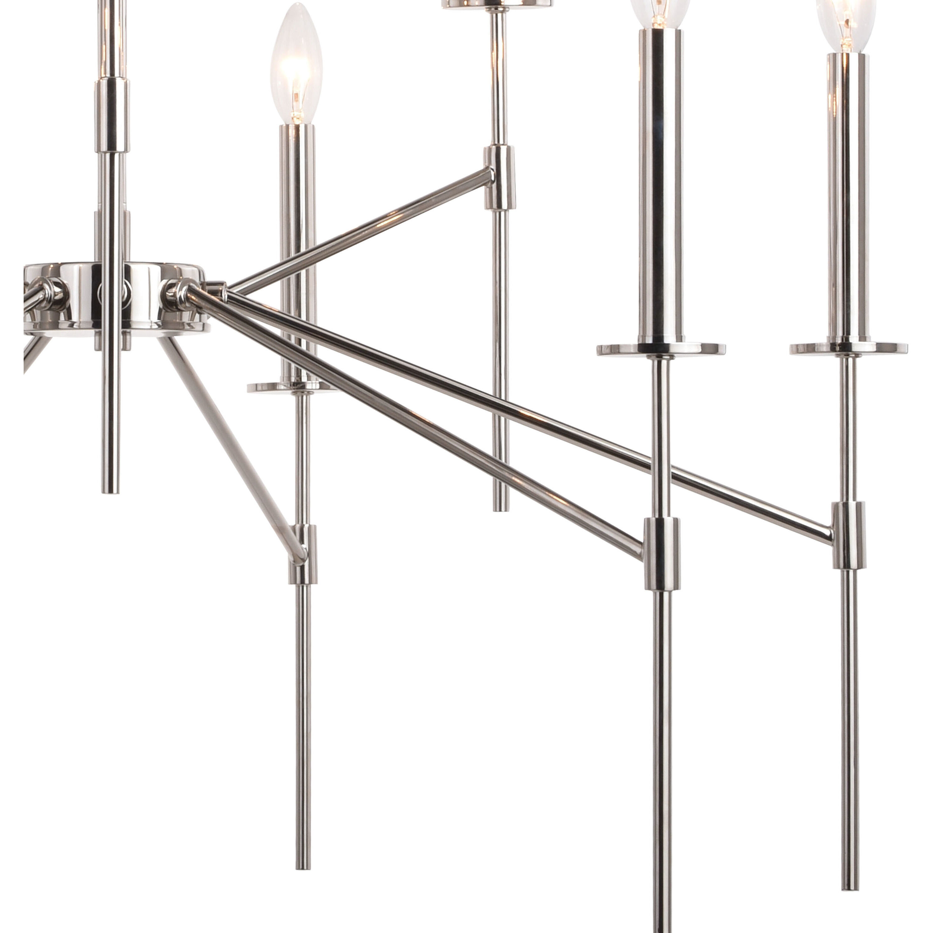 Kedzie LED 32 inch Polished Nickel Chandelier Ceiling Light