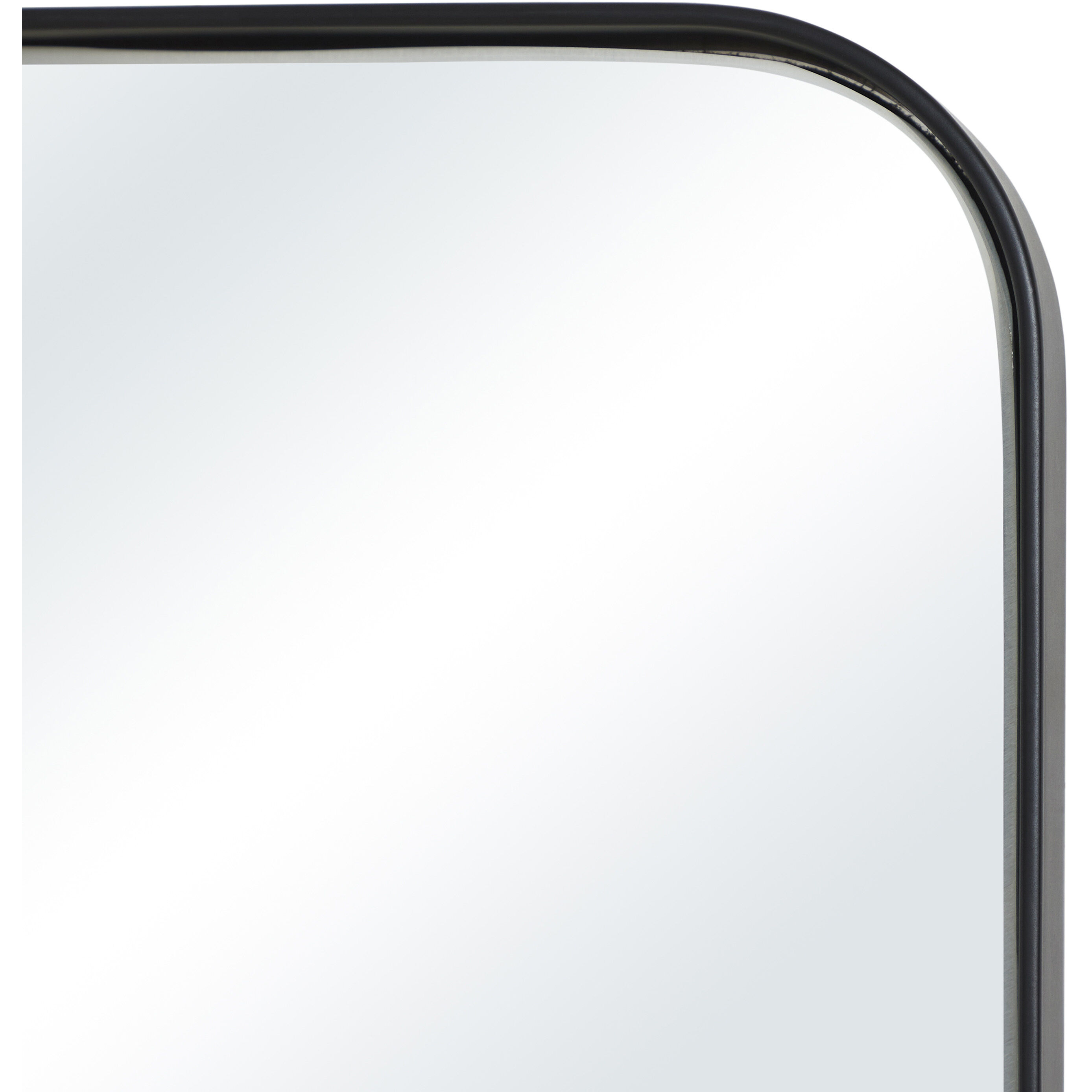Glencoe 40 X 20 inch Matte Black Wall Mirror
