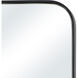 Glencoe 40 X 20 inch Matte Black Wall Mirror