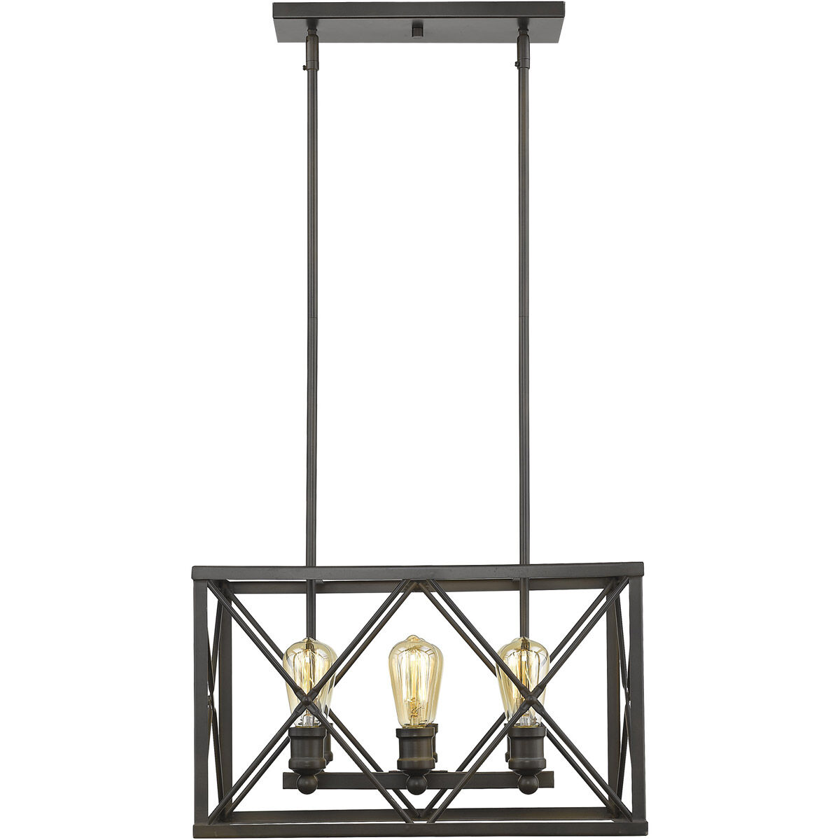 Brooklyn 6 Light 20 inch Oil-Rubbed Bronze Pendant Ceiling Light