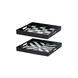 Quinn Black and White Tray, Set of 2