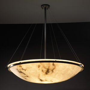 LumenAria 8 Light 39 inch Matte Black Pendant Ceiling Light in Incandescent