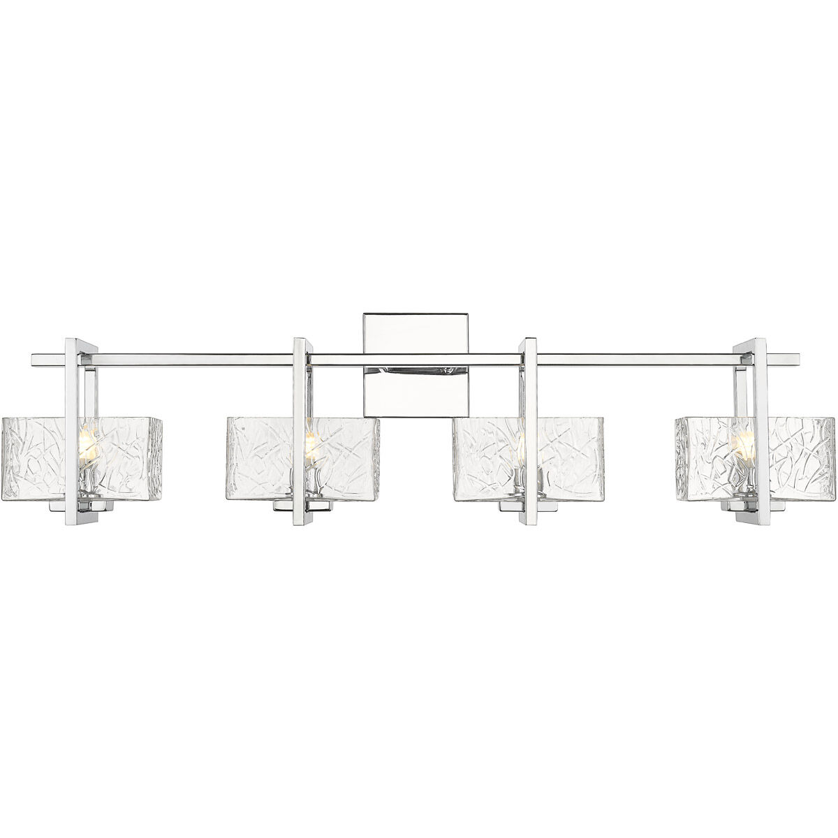 Striate LED 33 inch Polished Chrome Bath Vanity Light Wall Light