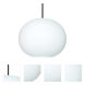 Jordo LED Black Cord Pendant Ceiling Light