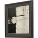 Shattered Impressions Black and Beige and Brown and Neutral Framed Art
