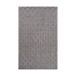 Arete 36 X 24 inch Brown Area Rug, Viscose and Polyester