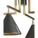 Aria 4 Light 30 inch Antique Brass and Bronze Chandelier Ceiling Light