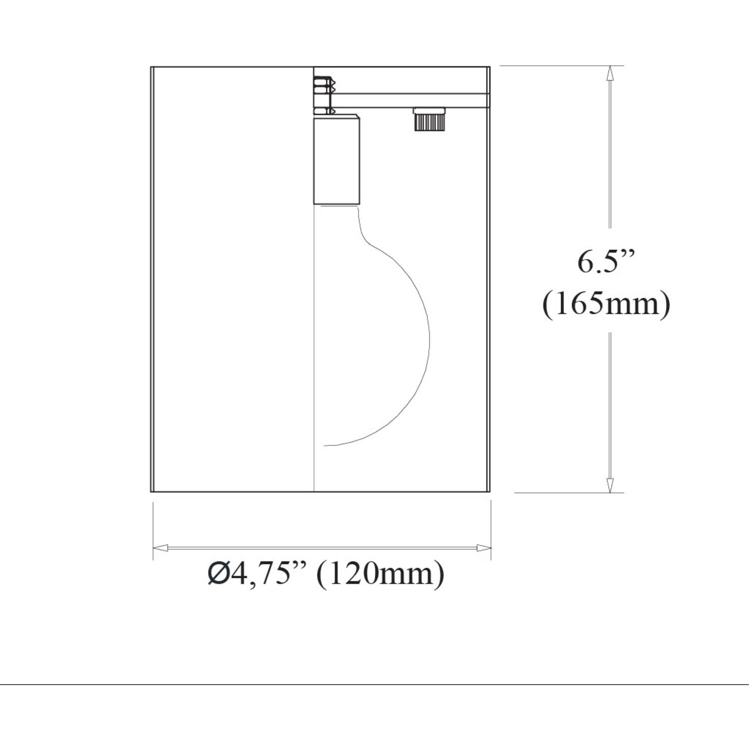 Theron 1 Light 4.75 inch Matte White Flush Mount Ceiling Light