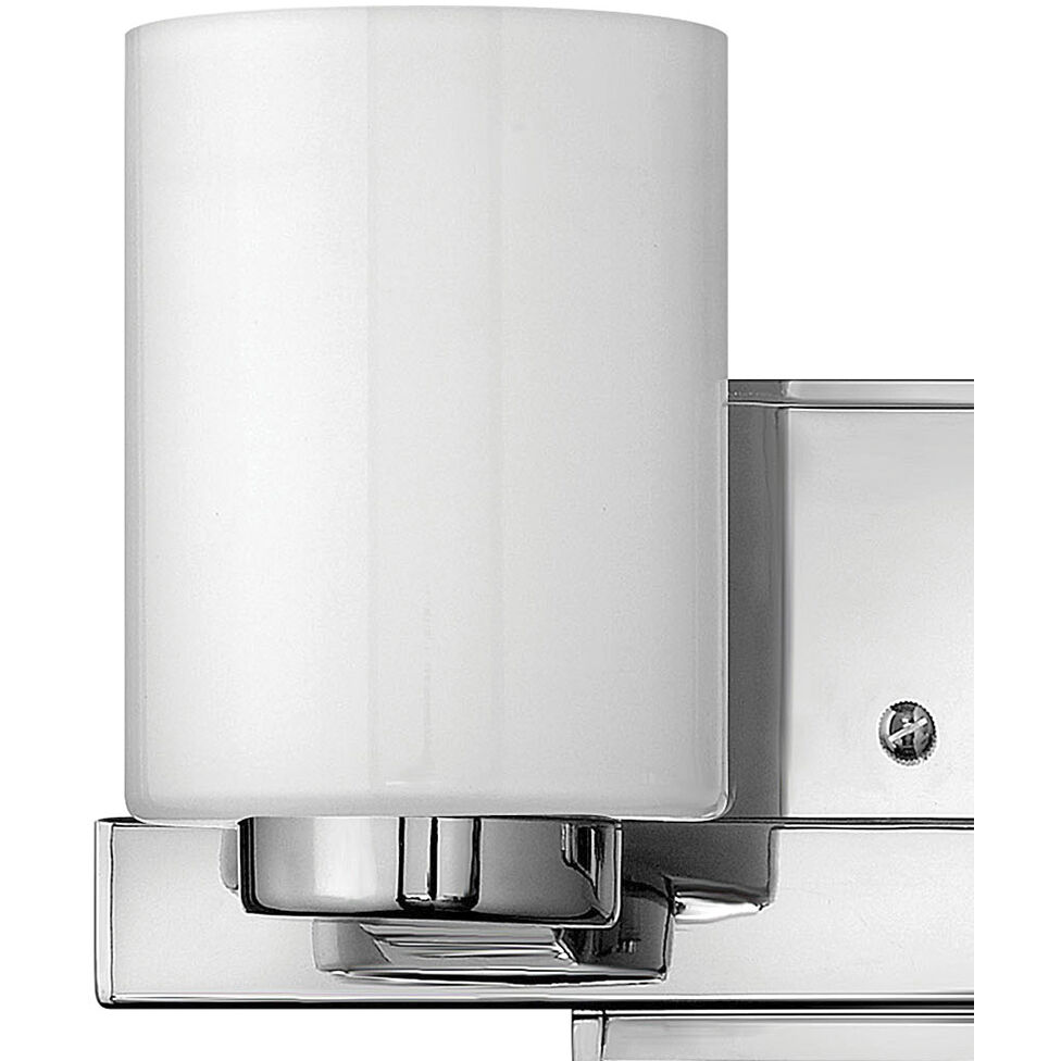 Miley 2 Light 13 inch Chrome Vanity Light Wall Light in Cased Opal