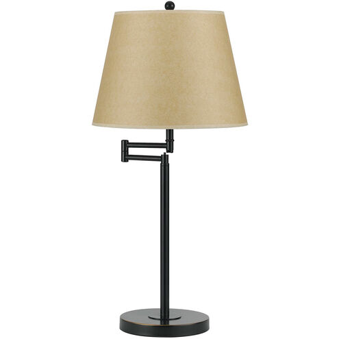 Andros 27 inch 150 watt Dark Bronze Swing Arm Table Lamp Portable Light