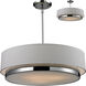 Jade 3 Light 22 inch Chrome Chandelier Ceiling Light