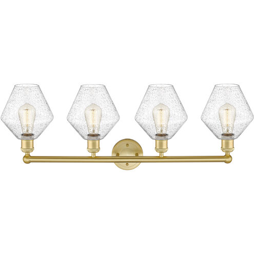 Cindyrella 4 Light 35 inch Satin Gold Bath Vanity Light Wall Light in Seedy