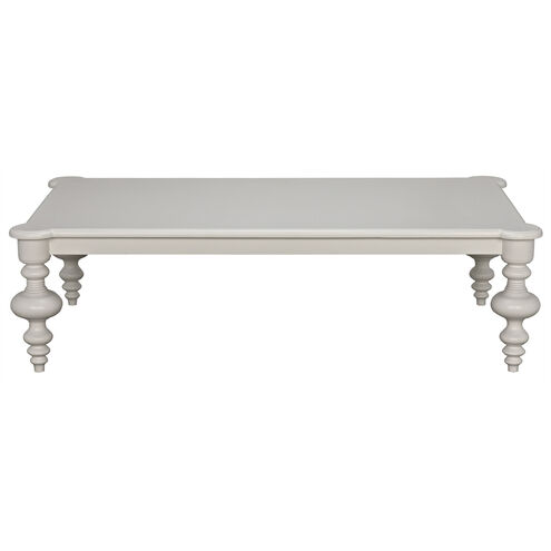 Graff 64 X 37.5 inch Solid White Coffee Table