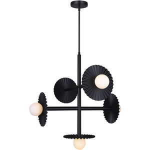 Payton 5 Light 27.5 inch Black Chandelier Ceiling Light