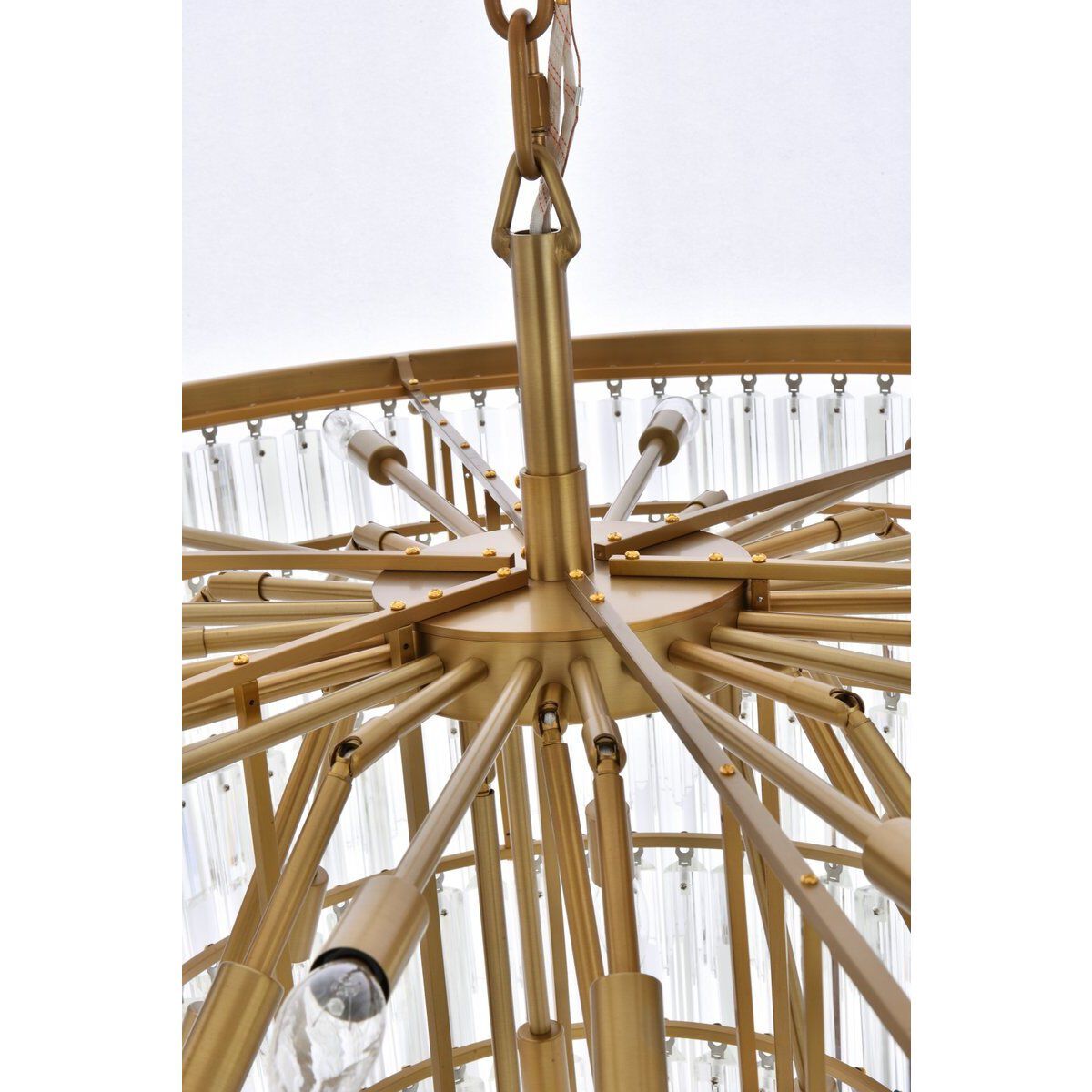 Sydney 33 Light 44 inch Satin Gold Chandelier Ceiling Light