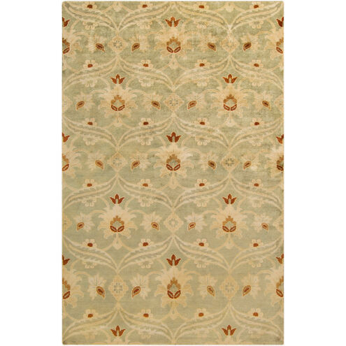 Ainsley 102 X 66 inch Lime, Burnt Orange, Wheat Rug