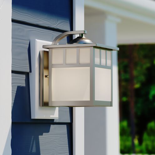 Mission LED 9.5 inch Stainless Steel Outdoor Wall