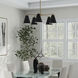 Charlie 5 Light 28 inch Matte Brass Chandelier Ceiling Light in Matte Black with White Interior