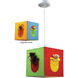 Novelty 1 Light 13 inch Multicolor Pendant Ceiling Light